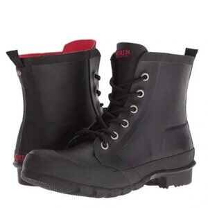 Lauren Ralph Lauren Mikenna-Bo-Rai Women 11B Distressed Lace Up Waterproof Boot